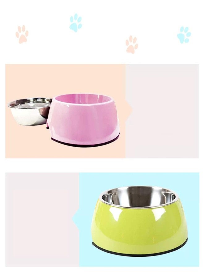 Manda Ocean Pet Bowls Stainless Steel Dog Cat Pet Bowl Universal Pet Water and Food Bowls 4 Sizes and 5 Colors Available (S, Green) - Image 5
